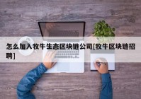 怎么加入牧牛生态区块链公司[牧牛区块链招聘]