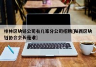 榆林区块链公司有几家分公司招聘[陕西区块链协会会长是谁]